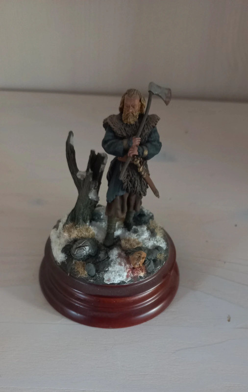 Figura/diorama guerrero germano Siglo I a.c.  Pintado a mano