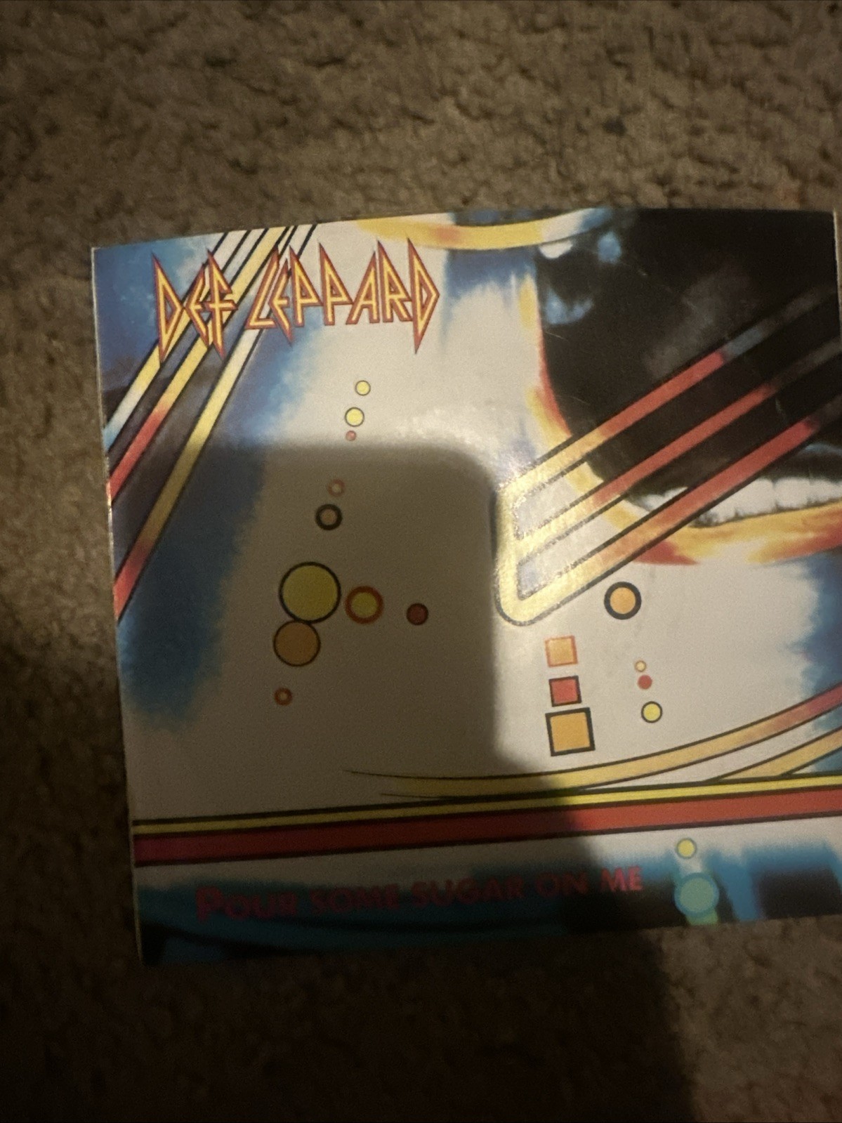 Def Leppard - Pour Some Sugar on Me/Ring of Fire Single Vinyl 45 RPM Record