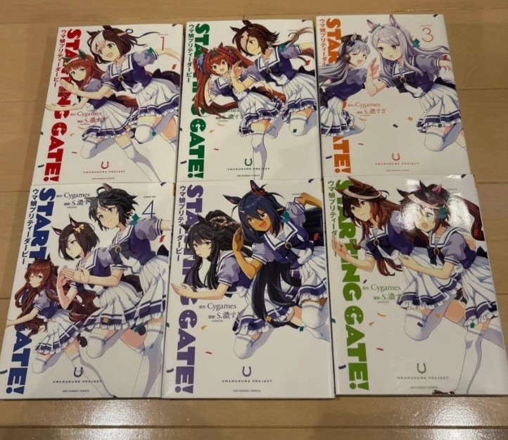 Cancello di avviamento! Uma Musume Pretty Derby Vol.1-6 Set Completo 1° Stampa JP Manga