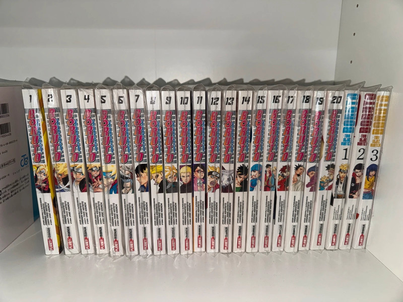 Boruto 1-20 + Two Blue Vortex lotto 1–3 perfetti imbustati