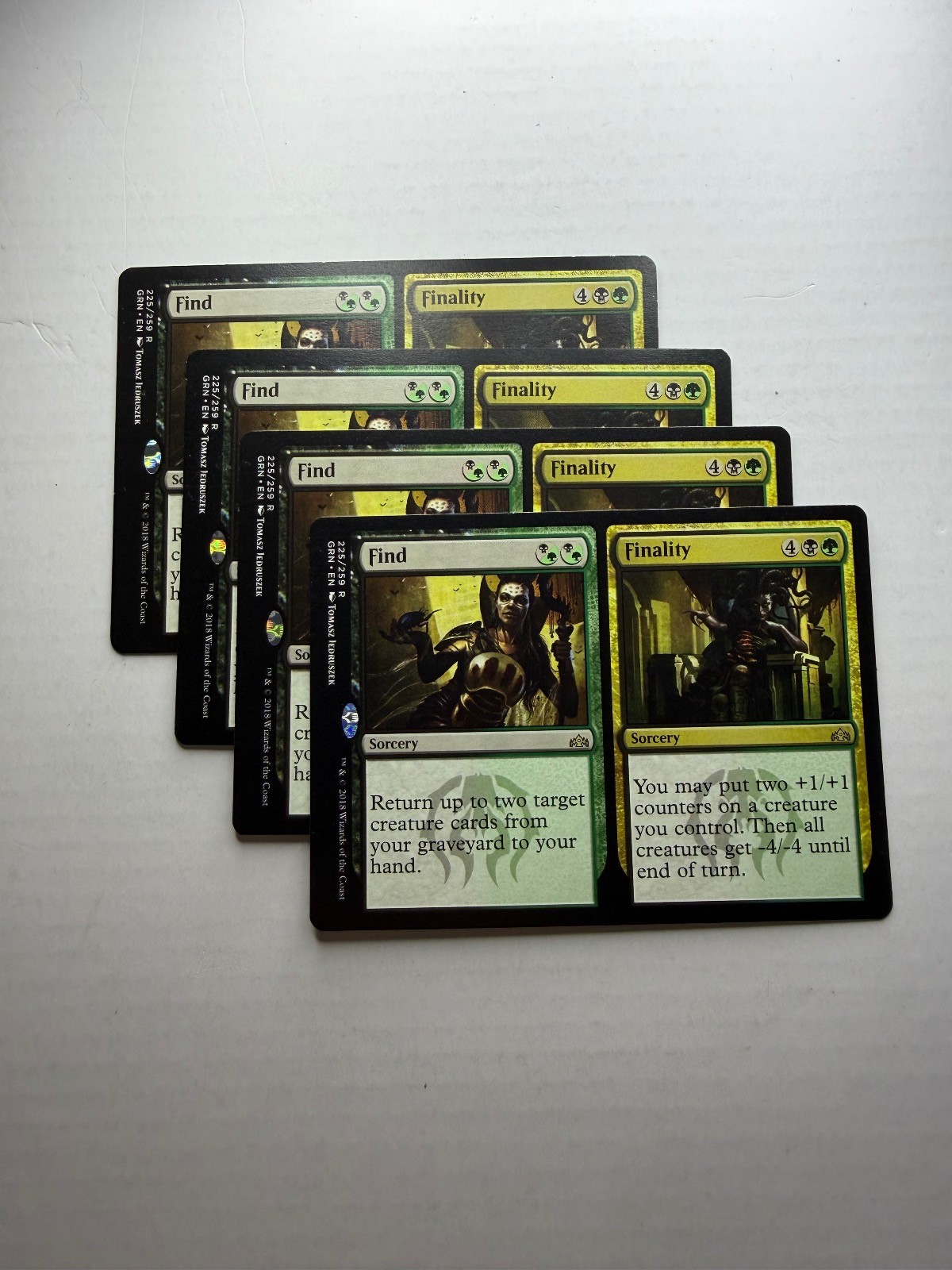Trova // Finality x4 Playset Gilde di Ravnica Magic The Gathering giocato leggermente