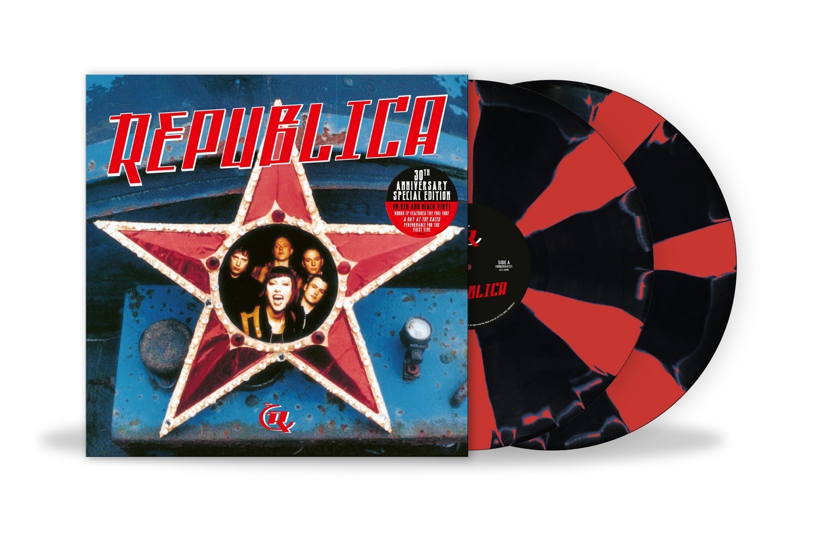 Republica 30th Anniversary Red & Black Vinyl LP New & Sealed Free UK P&P