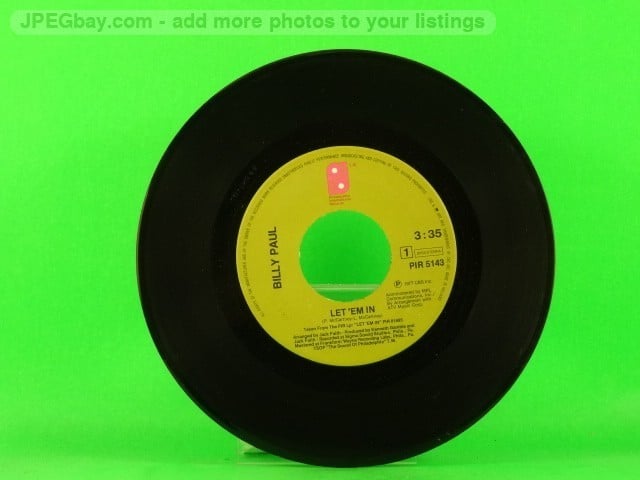 PAUL,BILLY LET 'EM IN (5) (137) 7" PHILADELPHIA