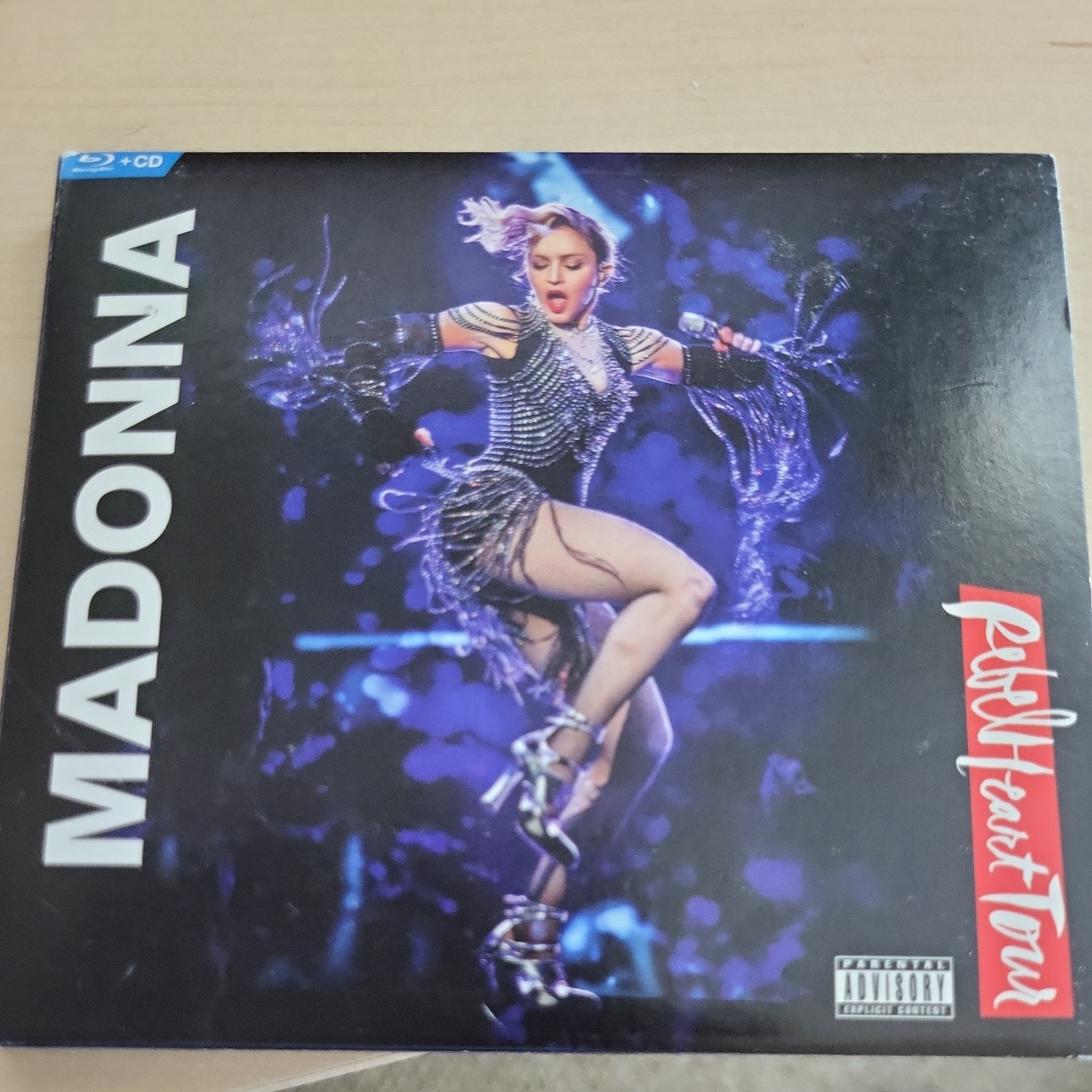Madonna Rebel Heart Tour Blu-ray + CD 2017 Digipak Live Concert 2 Disc Set