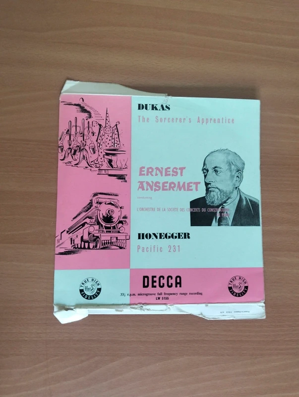 Vinile 10" Ernest Ansermet - Dukas: L'Apprendista Stregone / Decca LW 5155