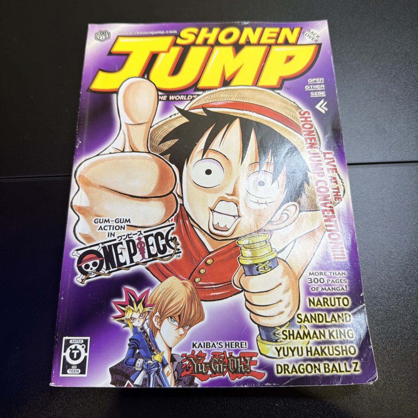Rivista Shonen Jump Naruto Yu-Hi-Oh! Dragon Ball Naruto pezzo unico + aprile 2003