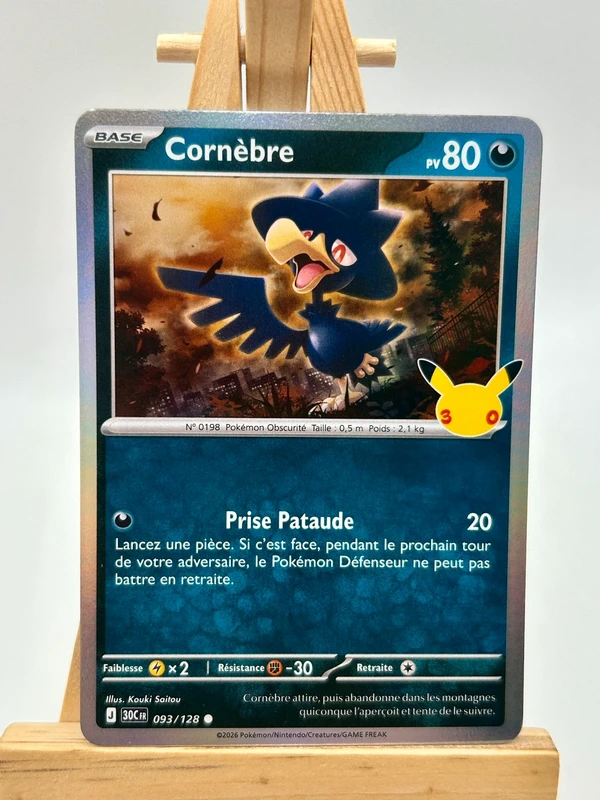 Pokémon Cornèbre Holo 093/128 30e Anniversaire FR - Très bon état