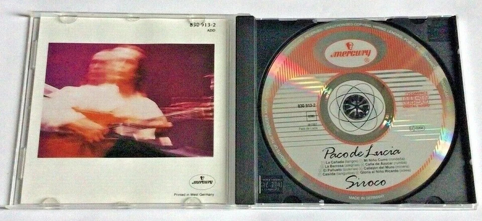 Paco De Lucia: Siroco CD Disc Only--No Case or Inserts--Ships FREE
