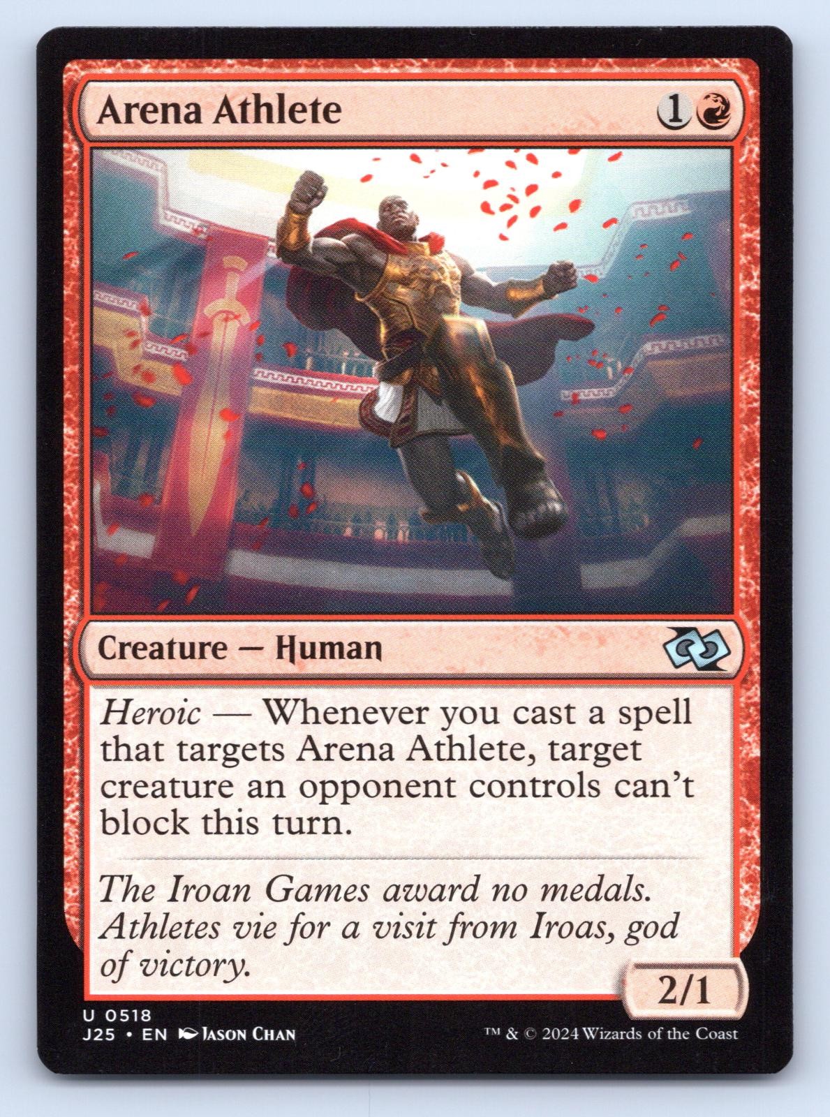 Arena Athlete 518 Uncommon Foundations Jumpstart Magic: The Gathering Near Mint