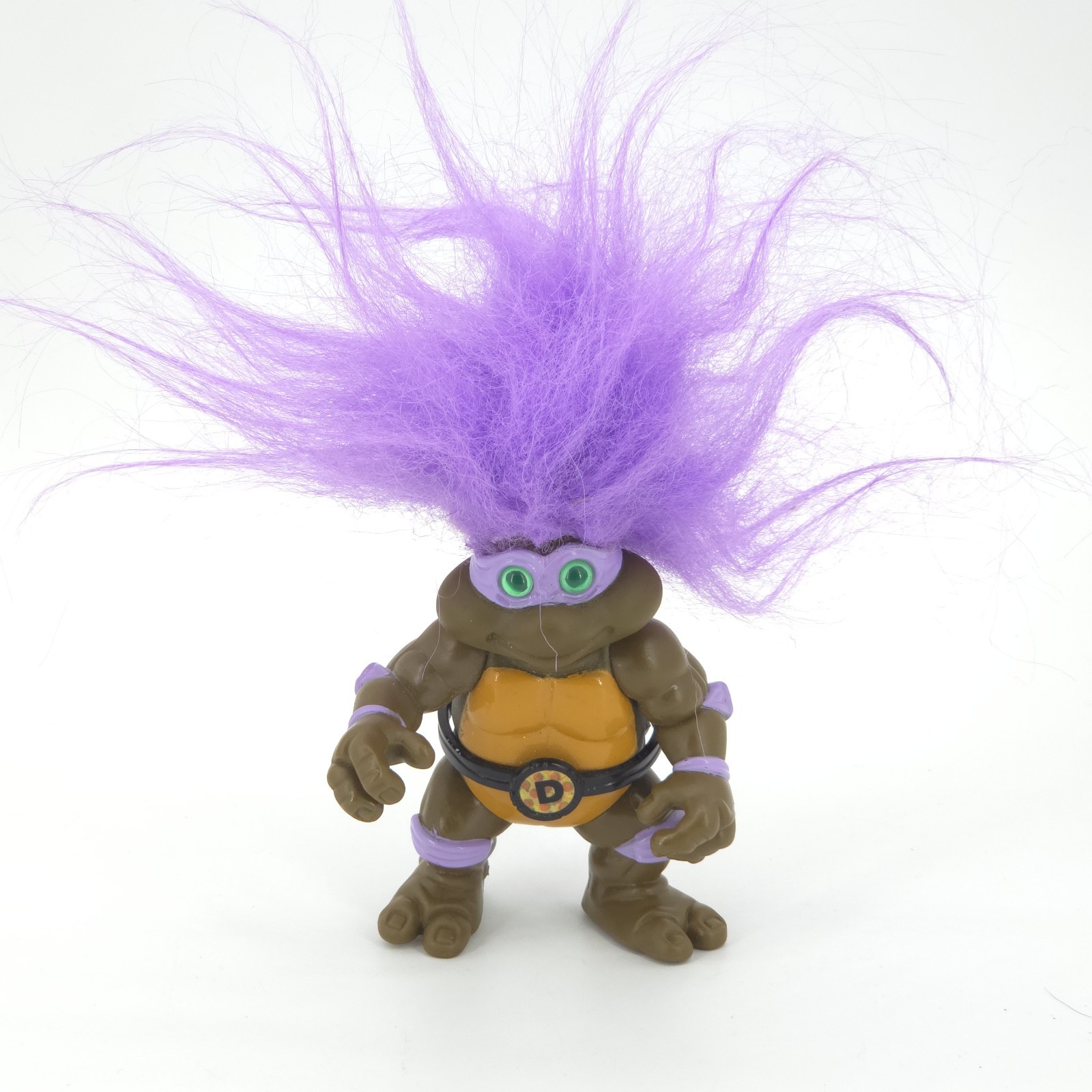 TMNT Turtle Troll Don Donatello 1993 Playmates Vintage Figure Capelli Viola #5487