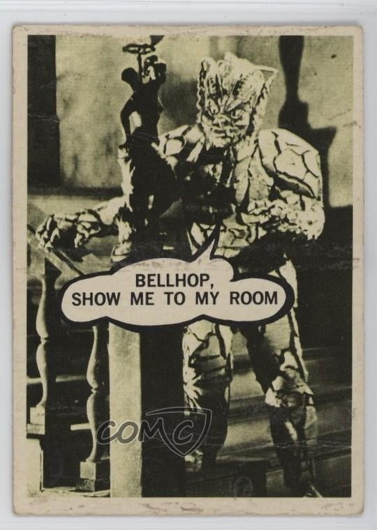 1967 Topps Terror Tales/Movie Monsters Bellhop mostrami nella mia stanza #87 12p5