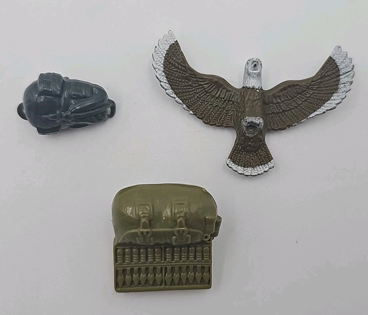 Vintage 1984 GI Joe Spirit Eagle Freedom  Toy Figure Backpack Accessories