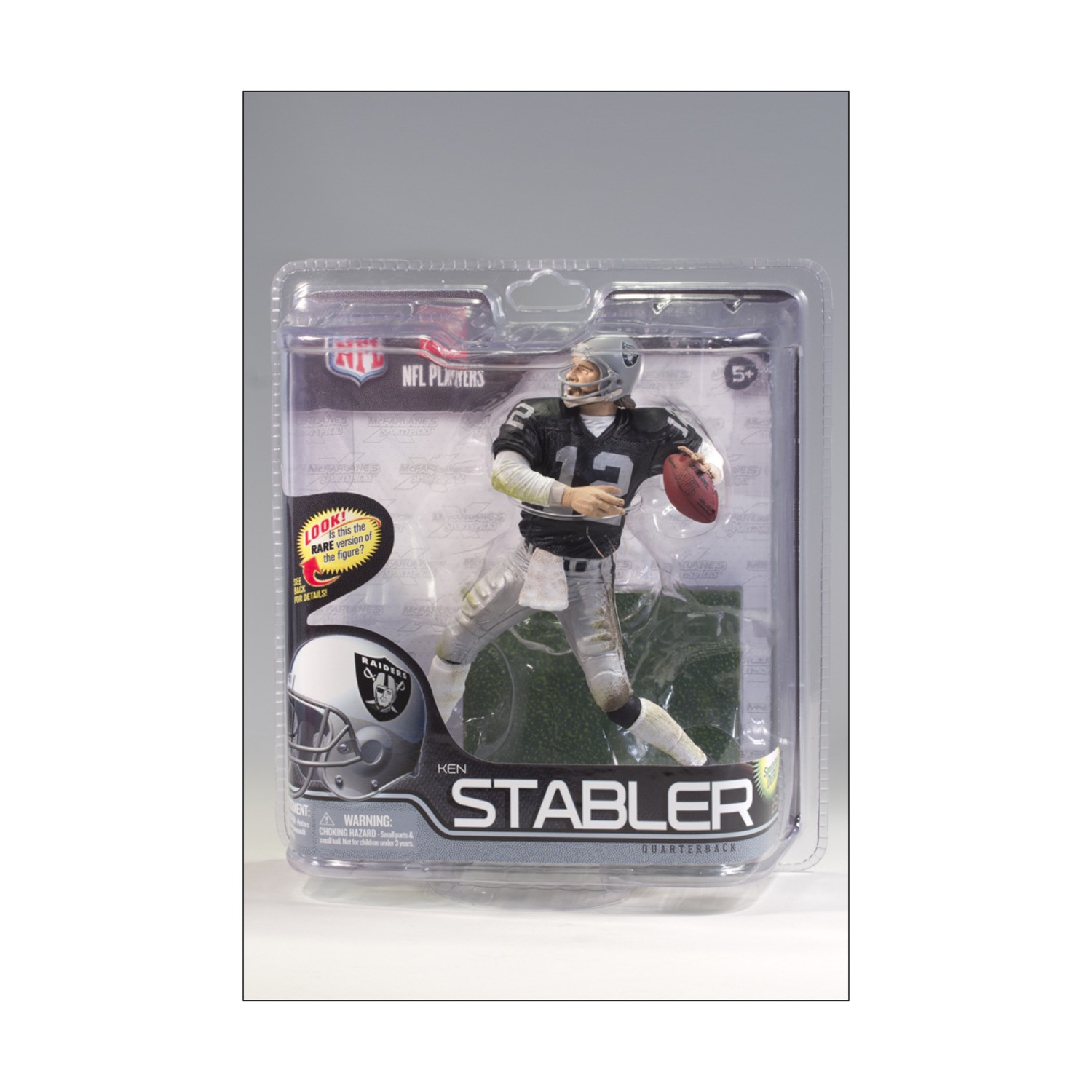 McFarlane Action Figure Ken Stabler - Oakland Raiders (Serie 29, Nero Je Nuovo