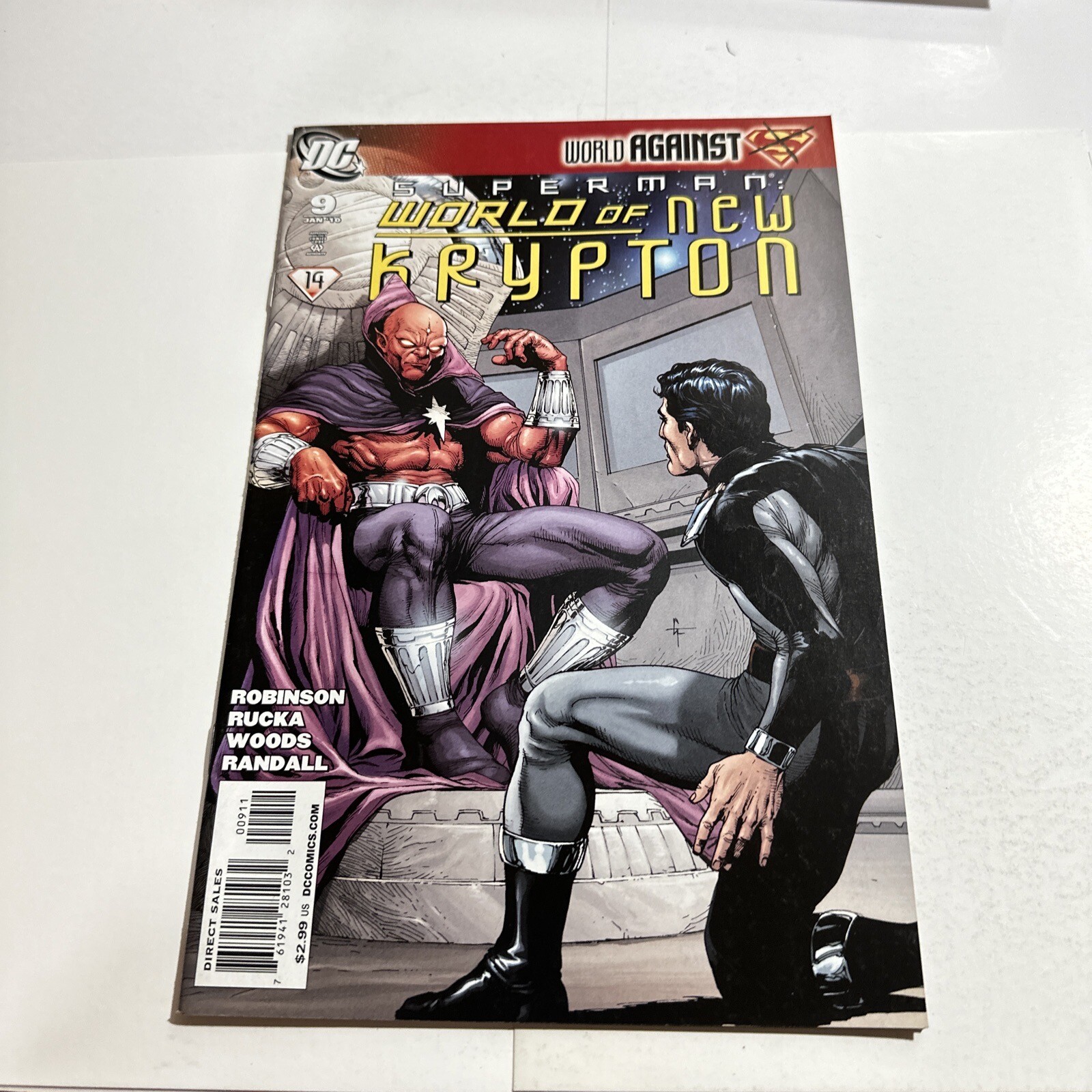 *** Superman: World of New Krypton # 9 DC Comics 2010 8,0 mm24