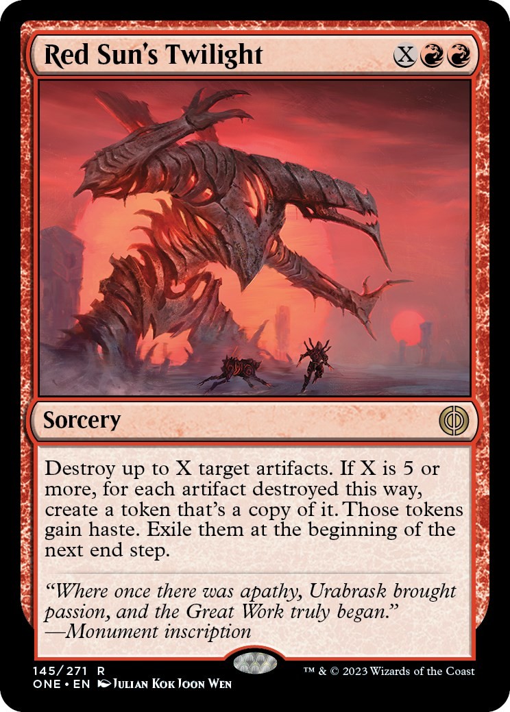 Red Sun's Twilight Foil [ONE - 145] Near Mint - EN - Magic