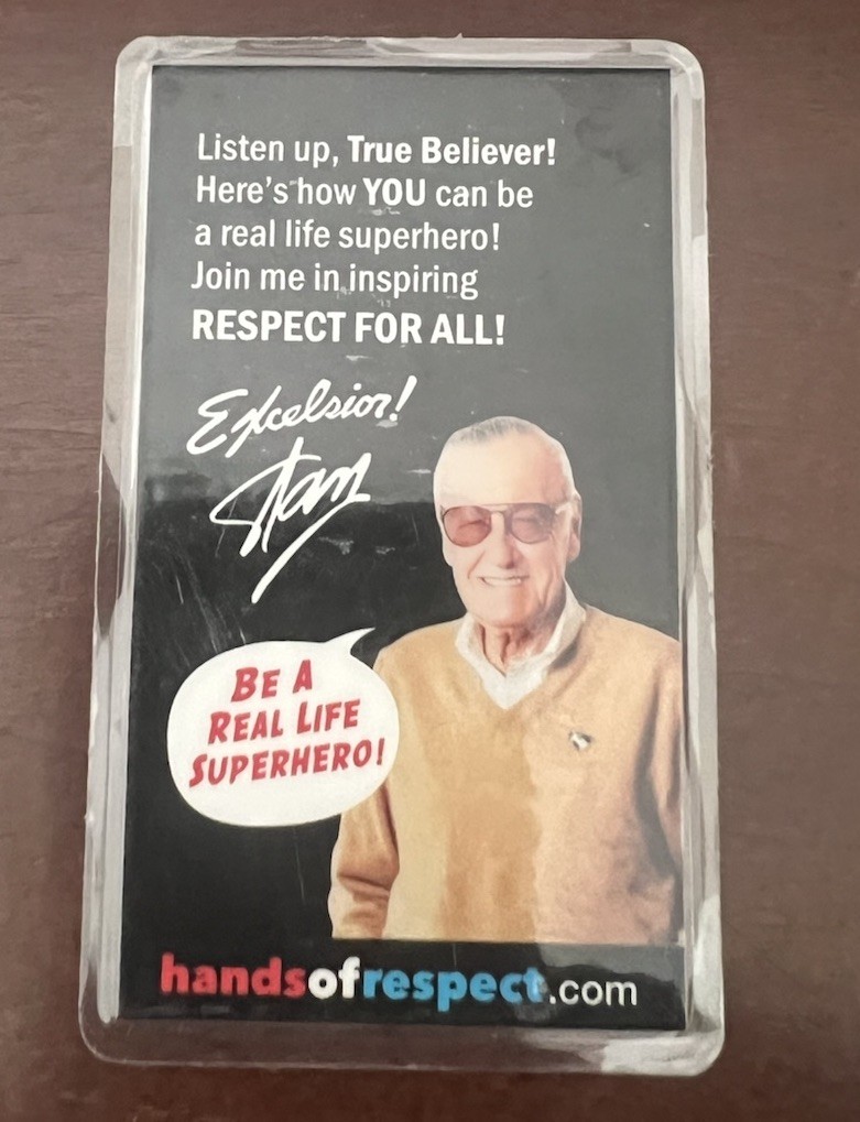 Stan Lee Hands Of Respect Card