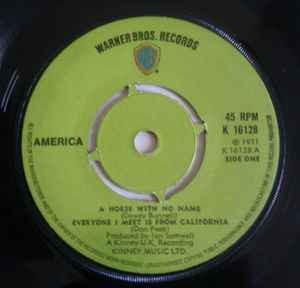 America (2) - A Horse With No Name, 7", (Vinyl)