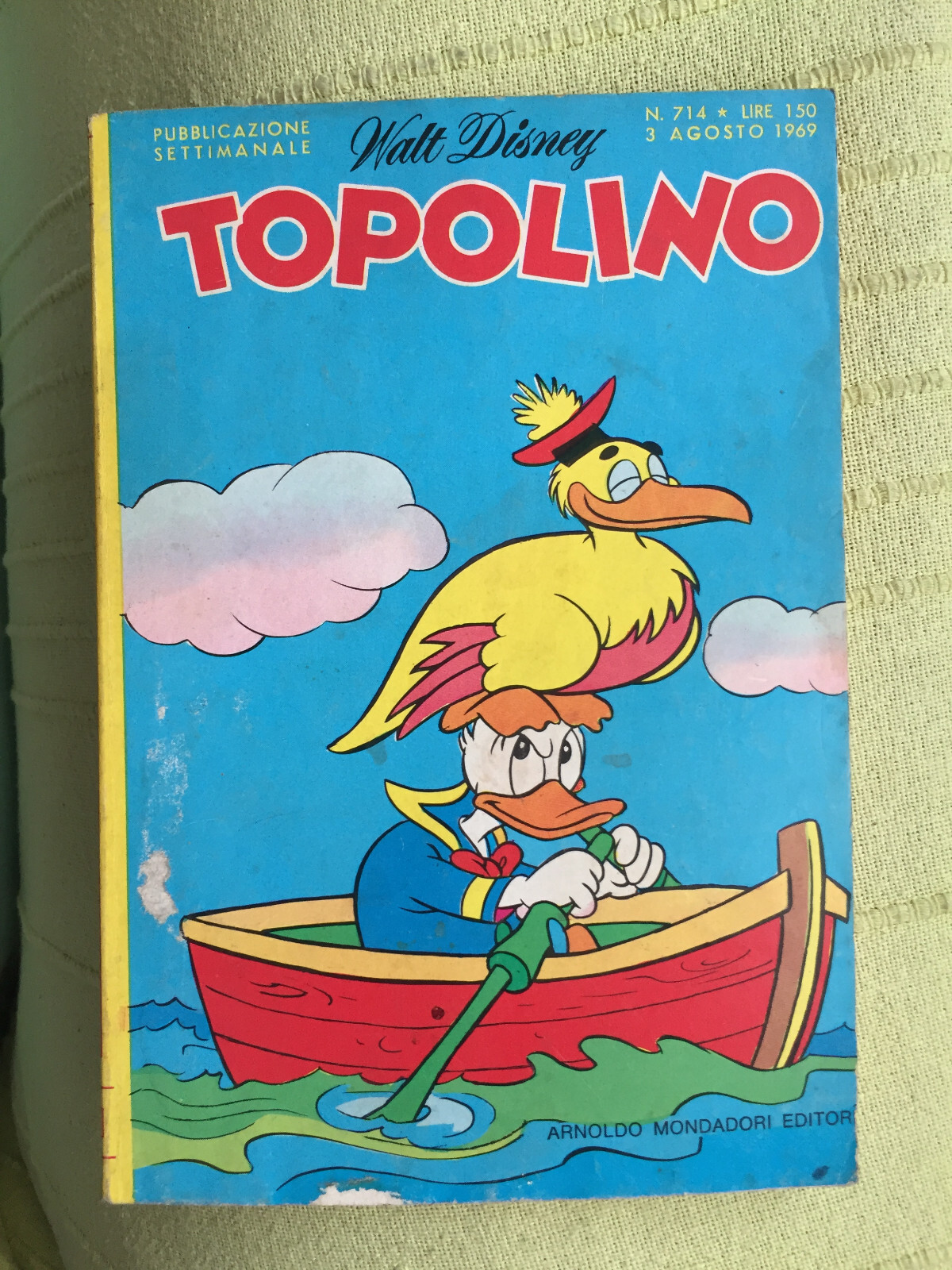 TOPOLINO N° 714 - 3 AGOSTO 1969,  CON I BOLLINI, OTTIMO!