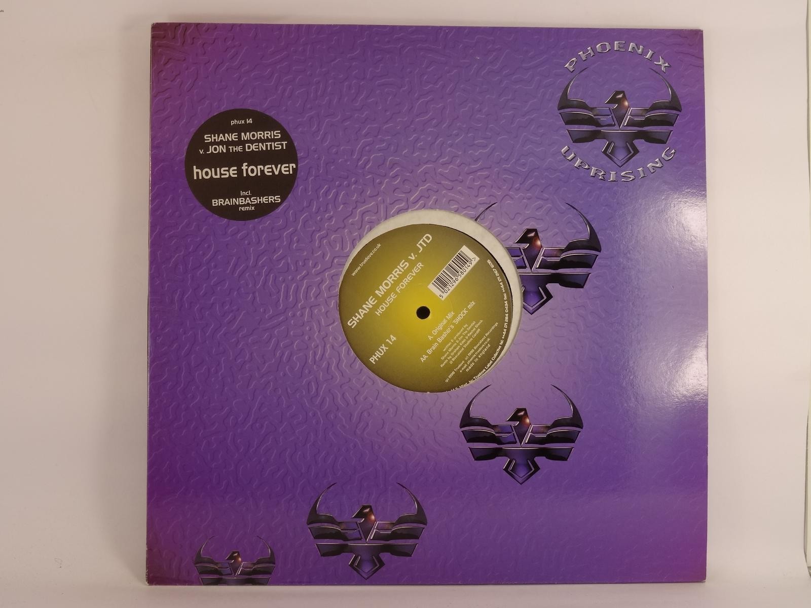 SHANE MORRIS V JON THE DENTIST HOUSE FOREVER (270) 2 Track 12" Single plus Compa