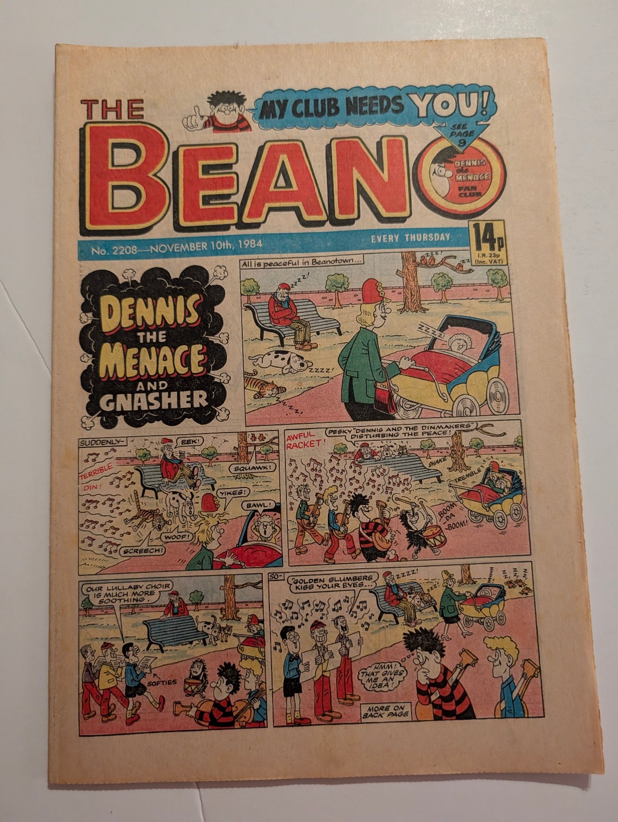 Beano Comic No 2208, November 10th 1984.