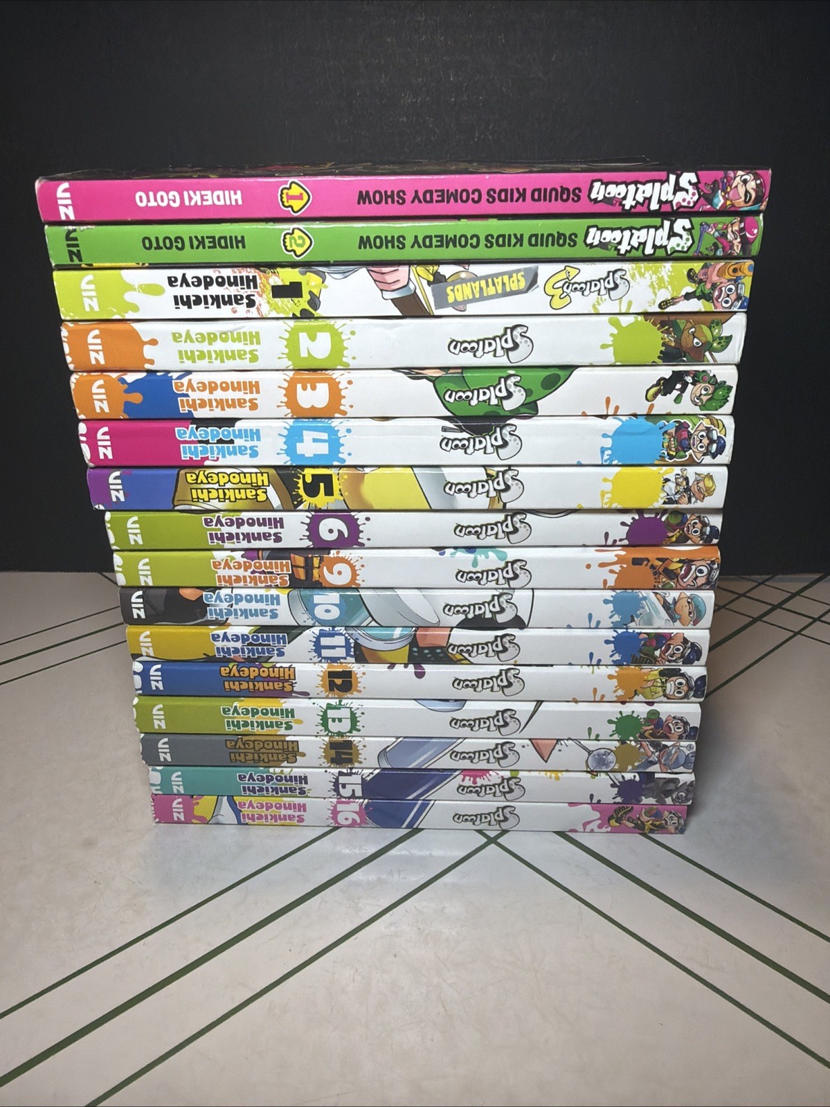 Lotto Manga Splatoon Vol 2-6 9-16 Quasi Completo Inglese Sankichi Hinodeya Extra