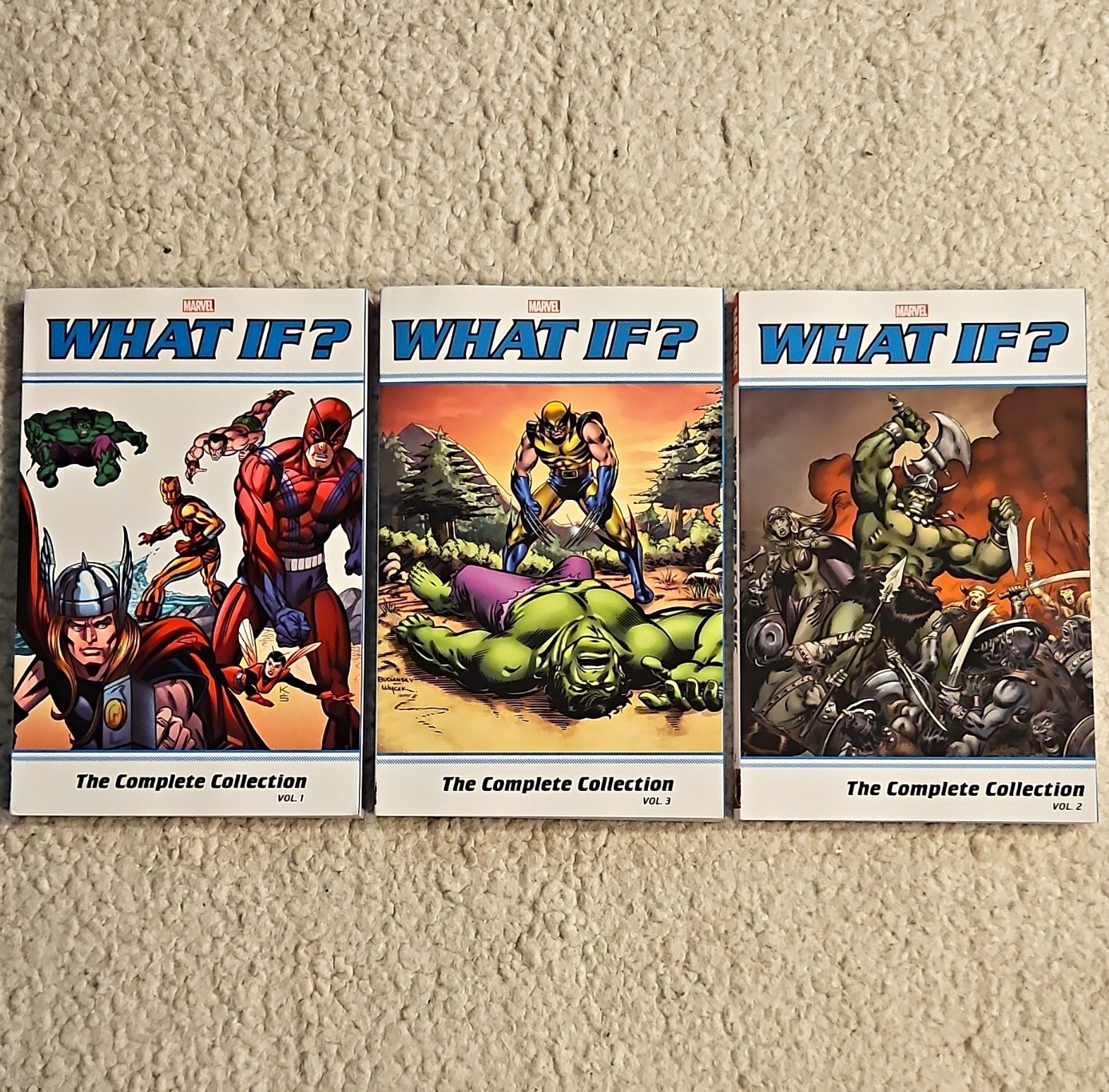 Marvel E Se? Lotto Classic Collezione Completa Vol 1-3 TPB Hulk Thor Wolverine