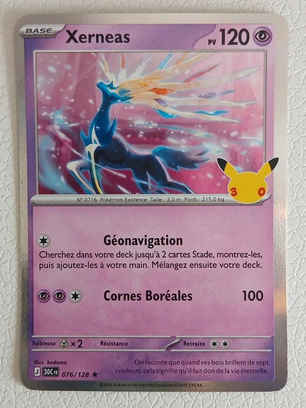 Xerneas (30C 076) 30ᵉ Anniversaire