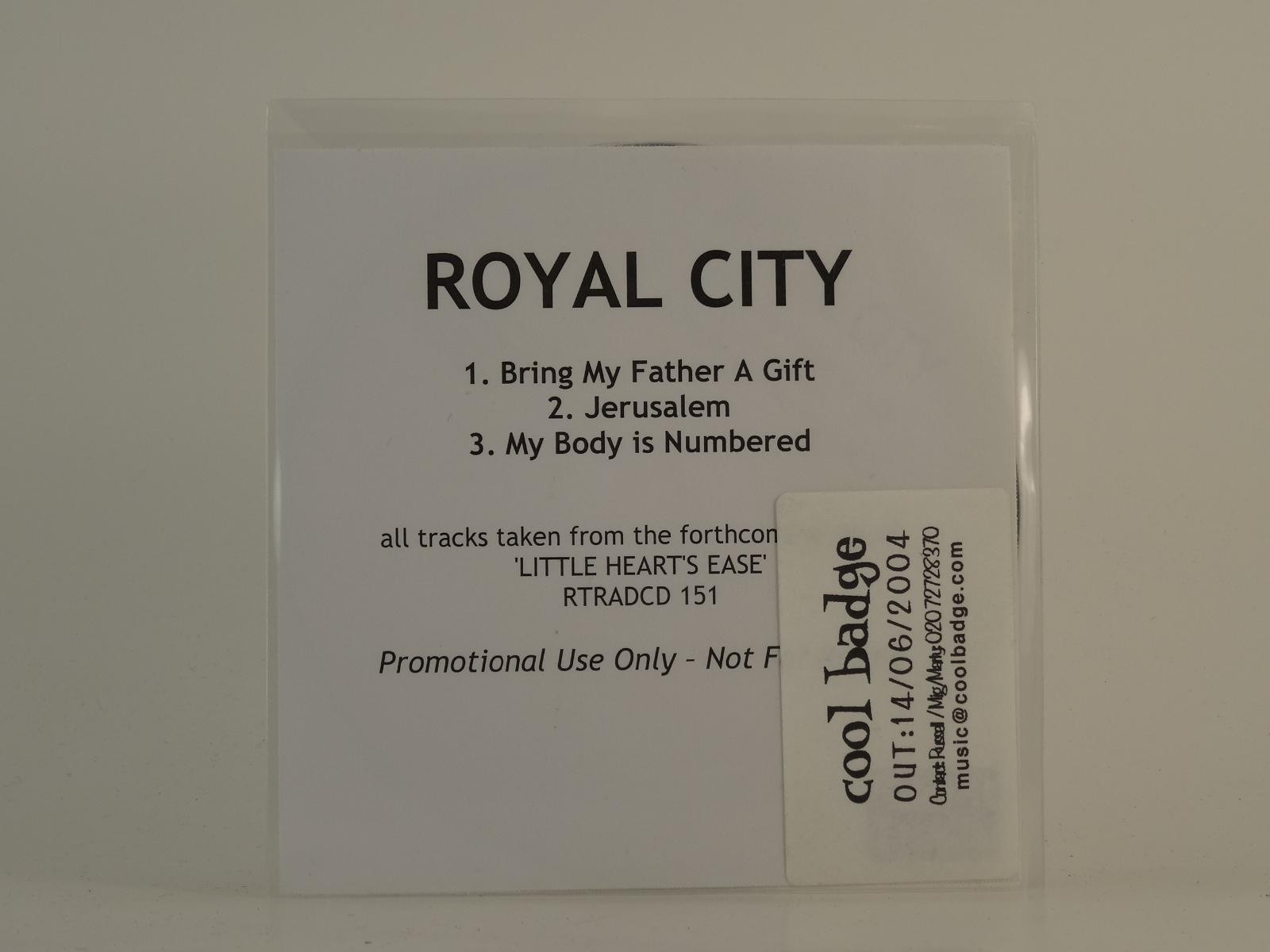 ROYAL CITY BRING MY FATHER A GIFT (D75) 3 Track Promo CD Single including White 