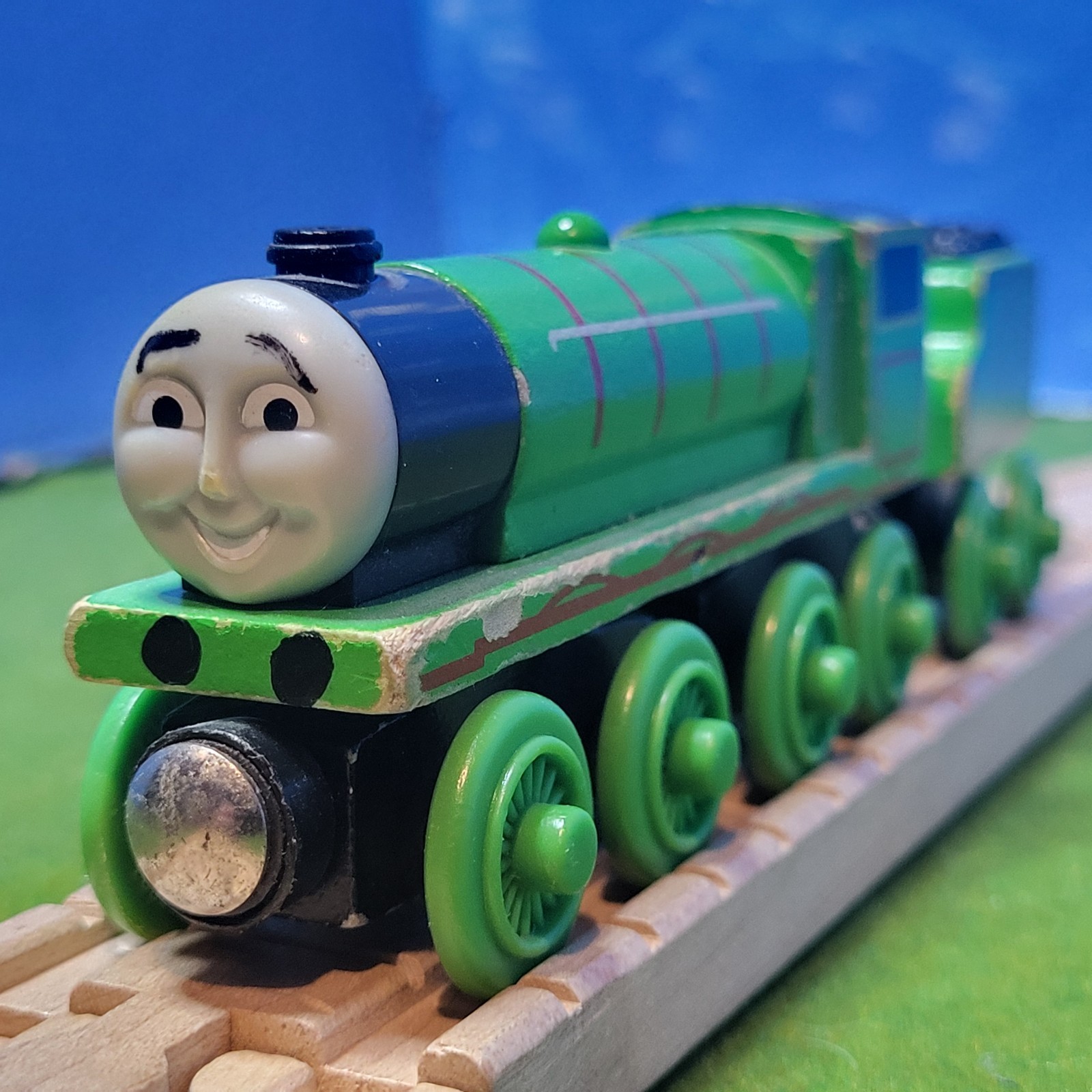 Thomas & Friends Henry Wooden Railway Engine 2002 Learning Curve Used China