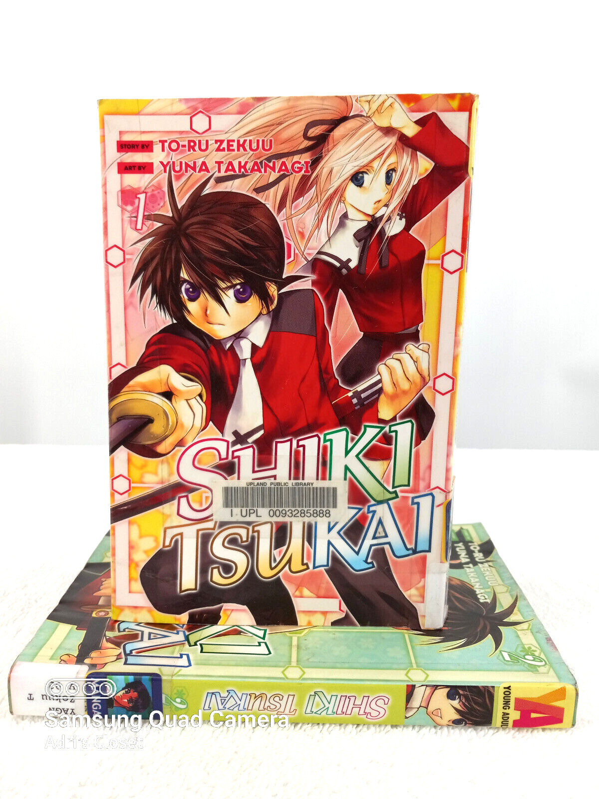 Shiki Tsukai Manga Vol 1 & 2 To-Ru Zekuu & Takanagi Manga Lotto di 2 Ex Biblioteca
