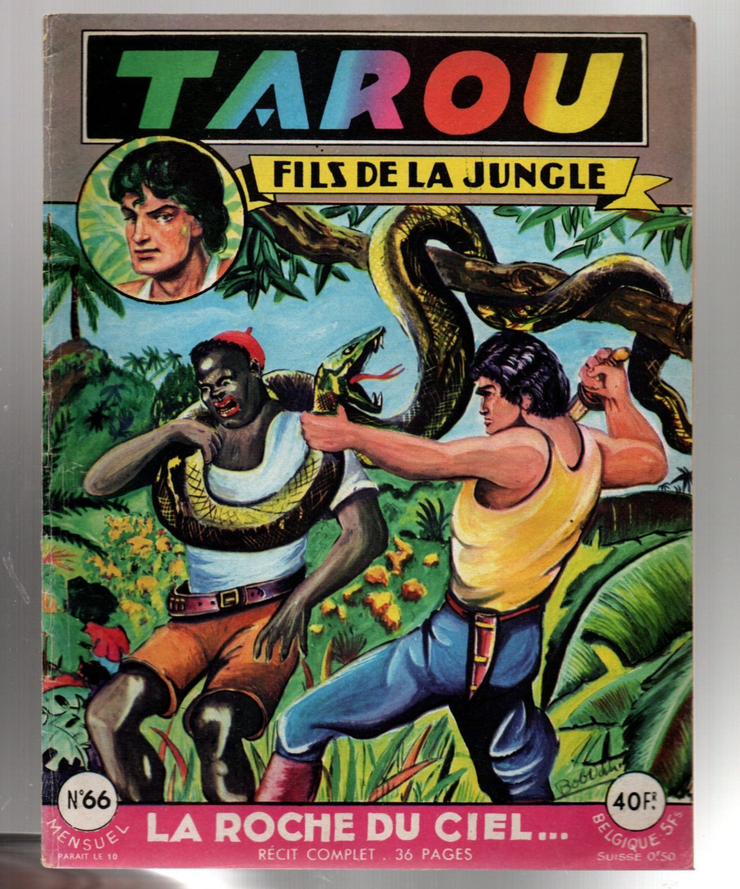 TAROU n°66. Récit complet. ARTIMA 1959. Dessins BOB DAN