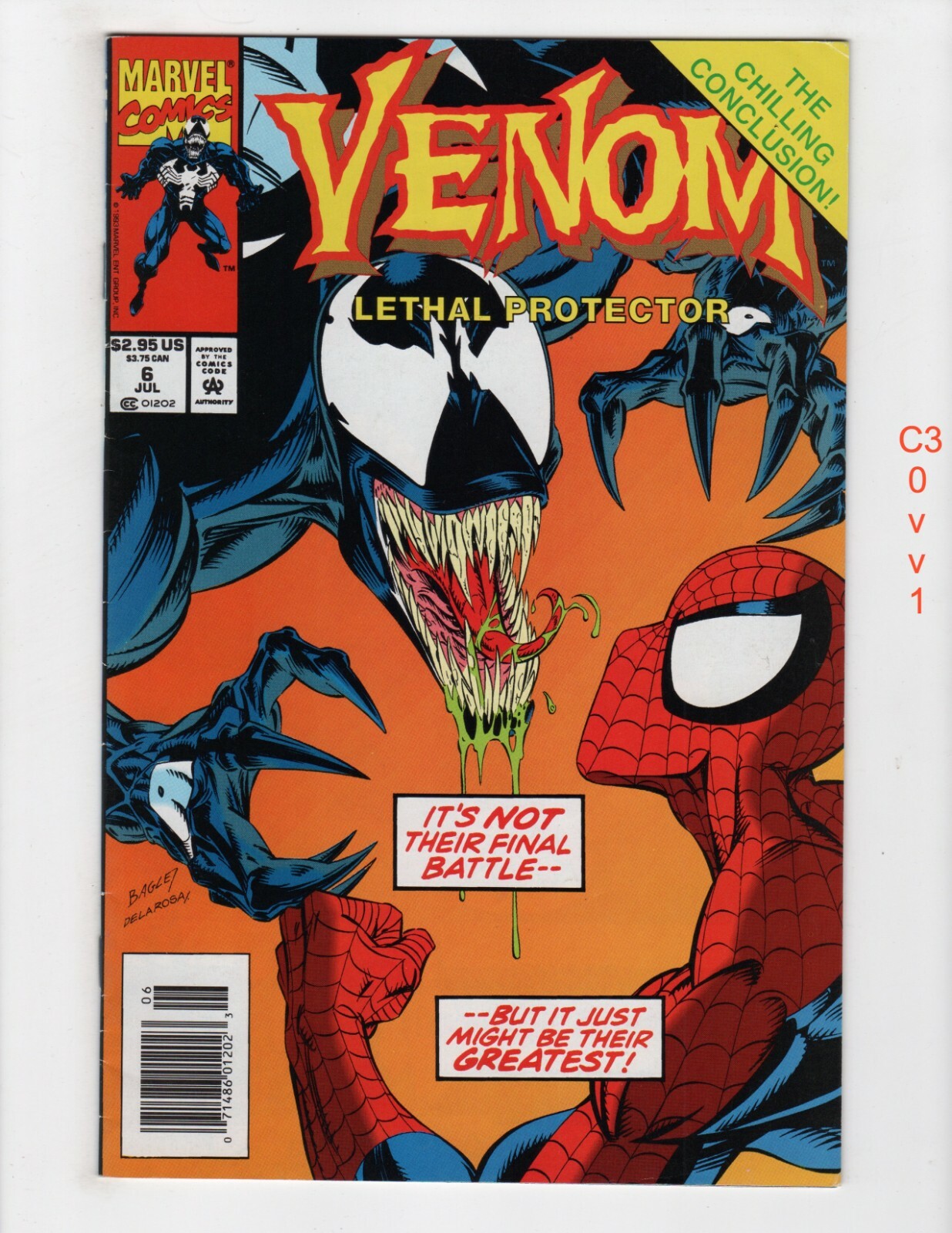 Venom Lethal Protector #6 Edicola VF 1993 Marvel c301