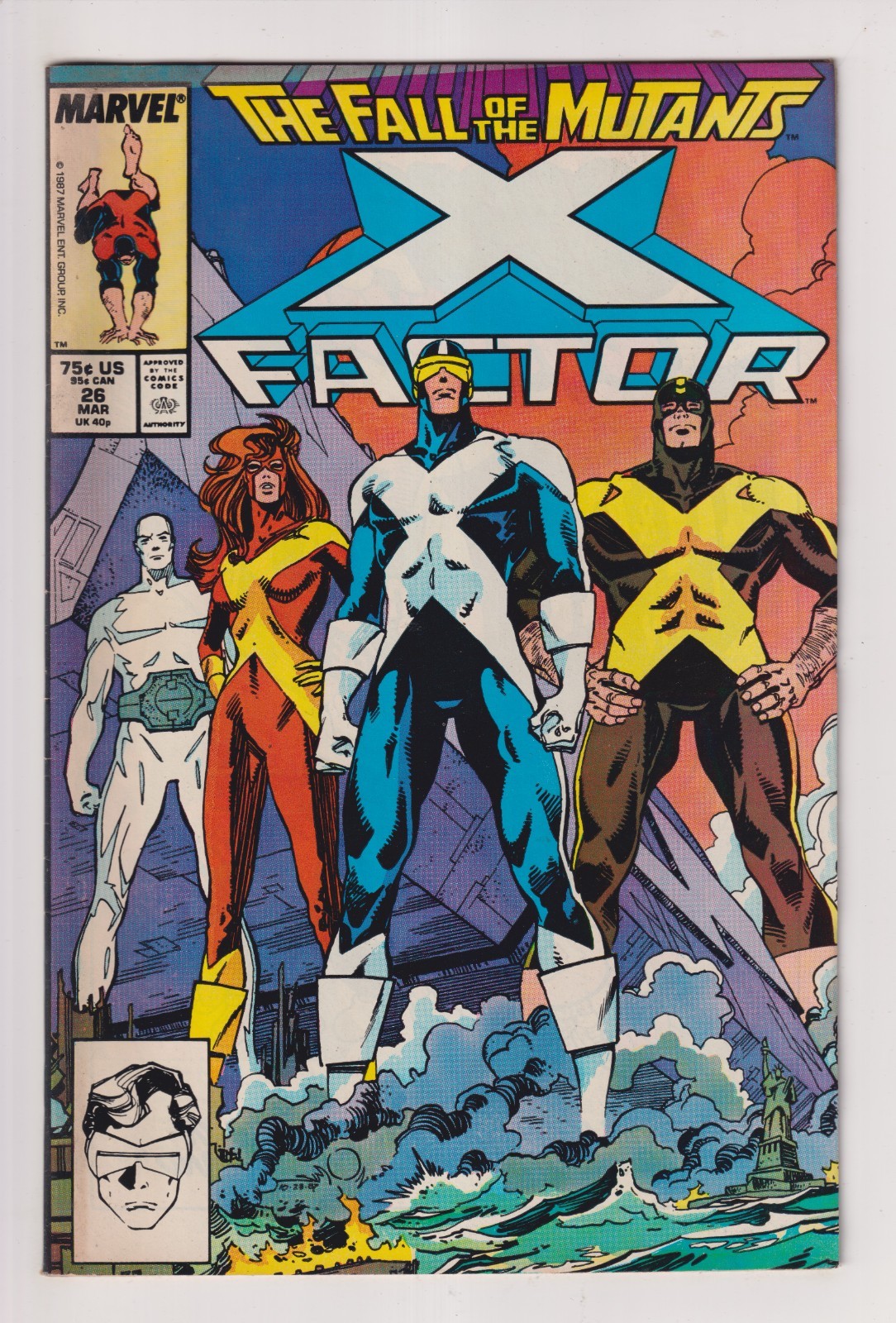 X-Factor # 26 - The Fall Of The Mutants : Casualties - Marvel Comics 1988