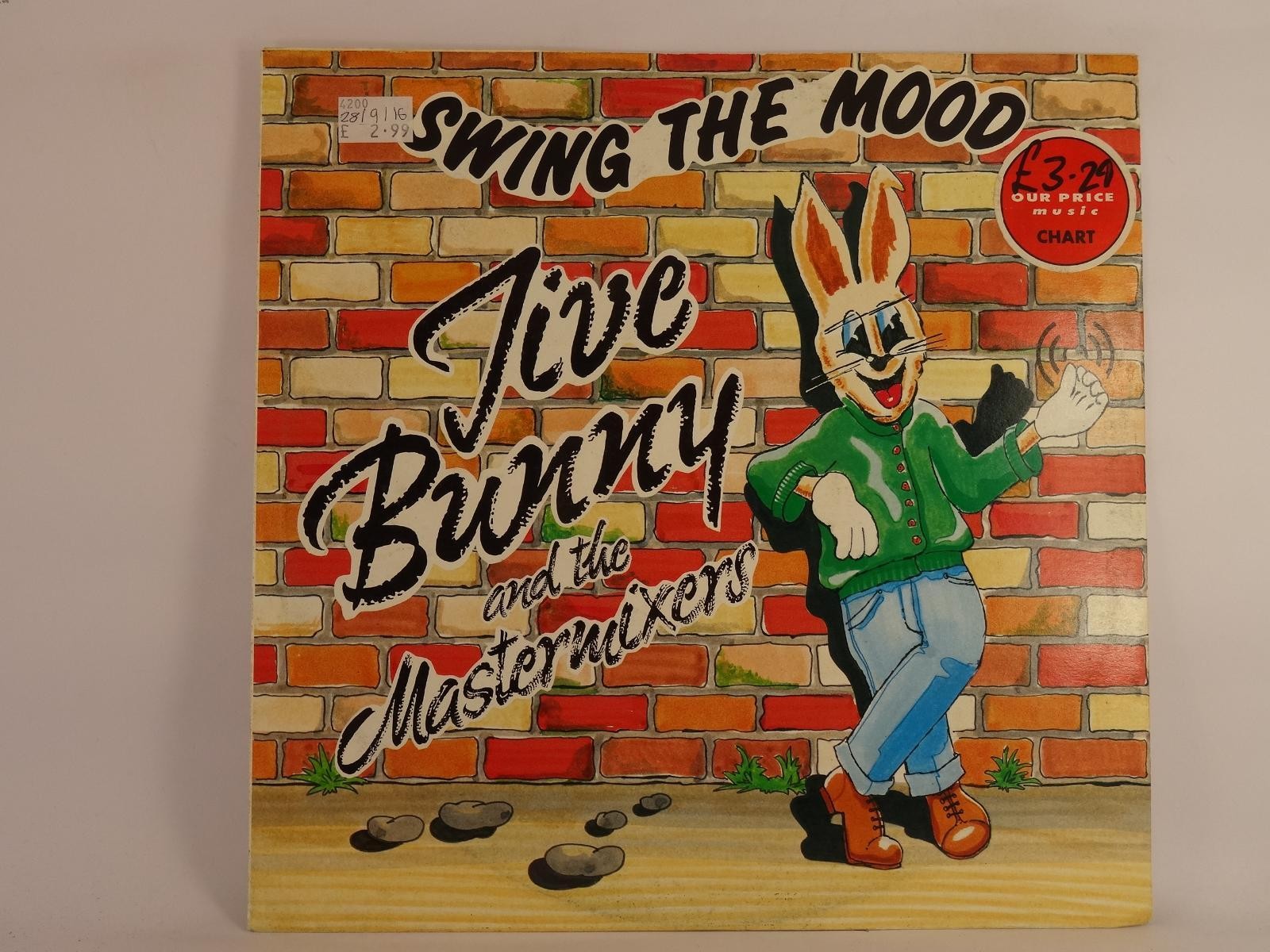 JIVE BUNNY AND THE MASTERMIXES SWING THE MOOD (70) 2 Track 12" Single plus Pictu