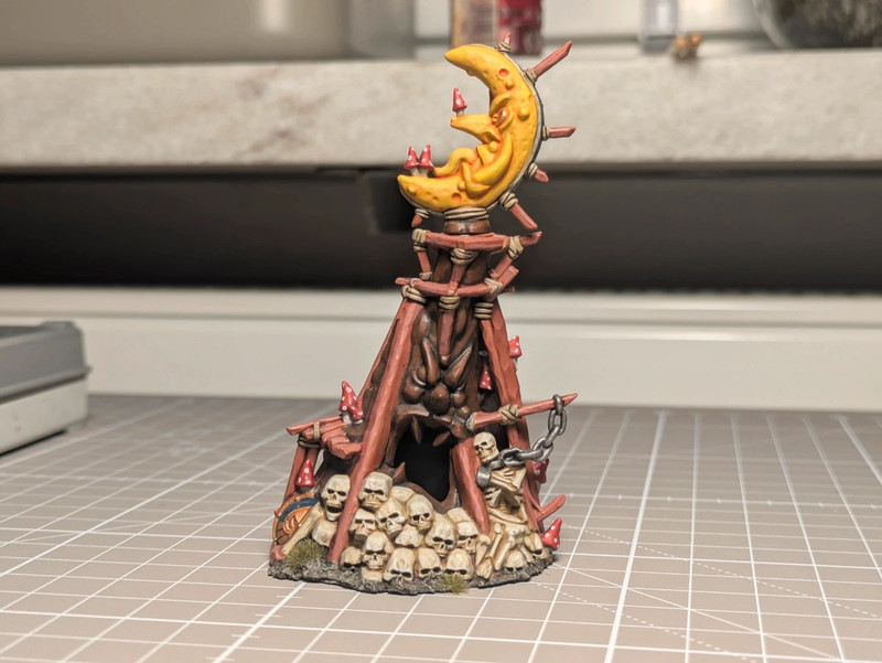 Warhammer Fantasy Old World Aos Orcs & Goblins Gloomspite Gitz Gelände Idol of Mork