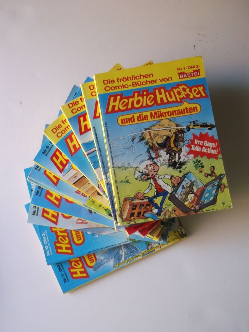 Libri tascabili Herbie Hupser 1-11 completi (Bastei Editore) in condizioni da collezione OTTIMI