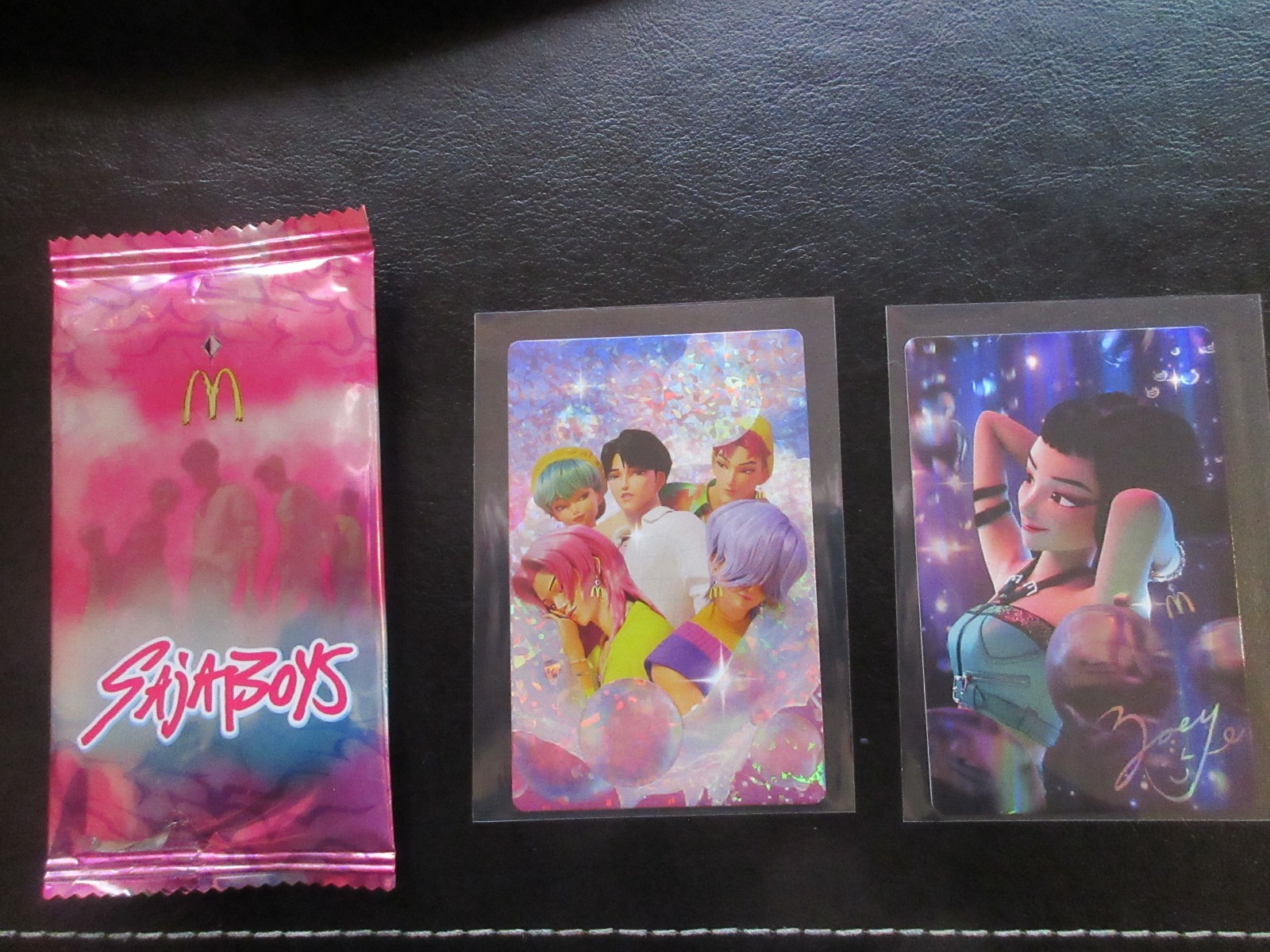 McDonalds KPop Demon Hunters 93A1 & B301 Saja Boys & Zoey 2 Sealed Packs