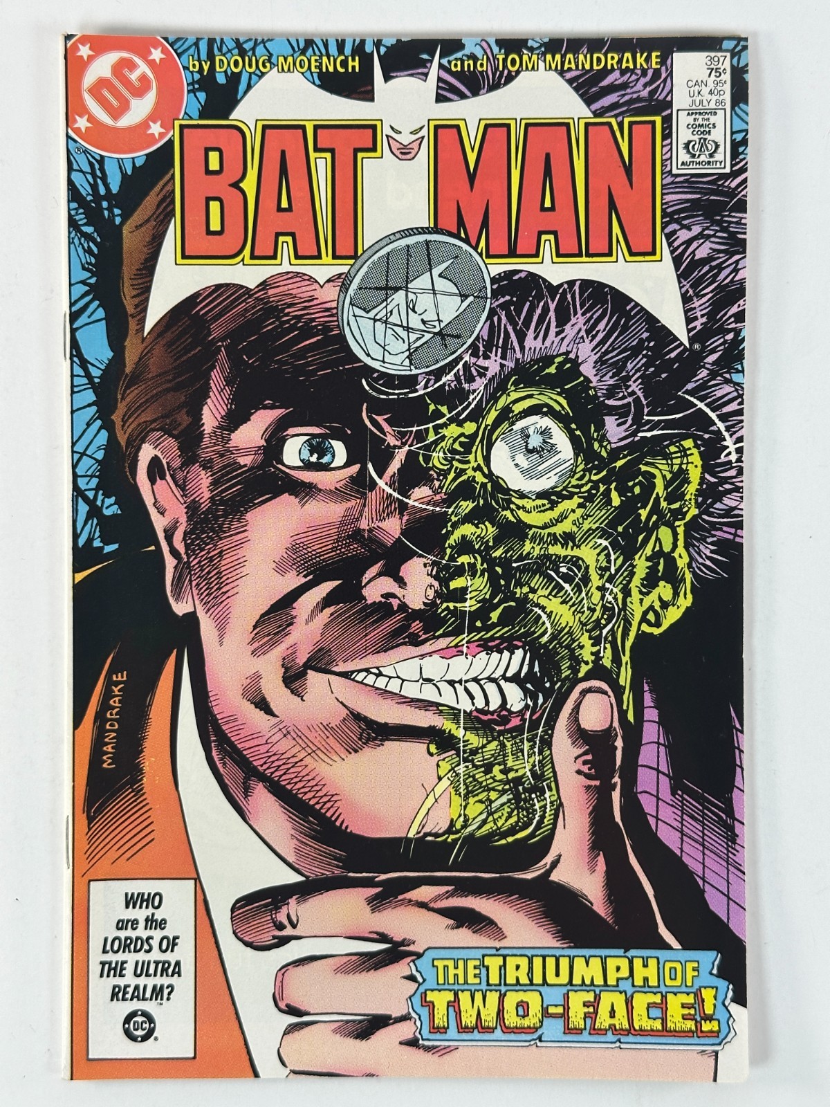 Batman #397 Il trionfo delle due facce DC Comics 1986 fumetto