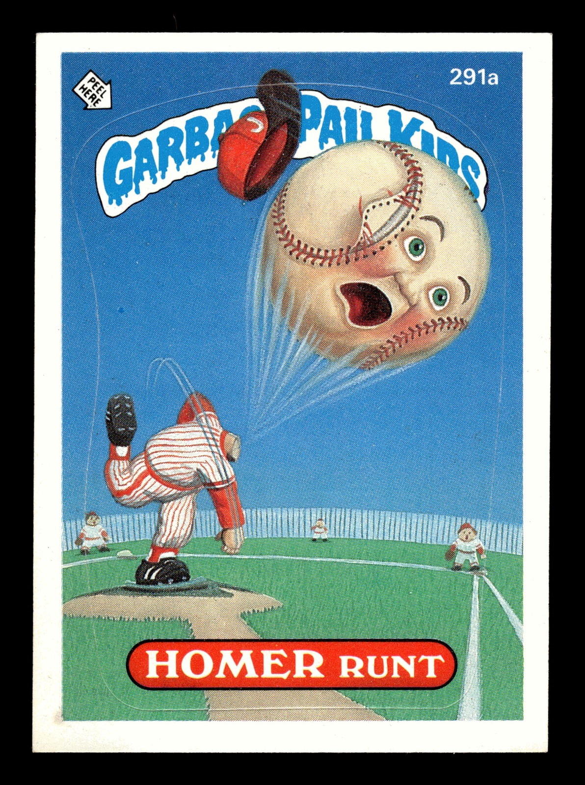 1987 Topps Garbage Pail Kids Series 7 #291a Homer Runt