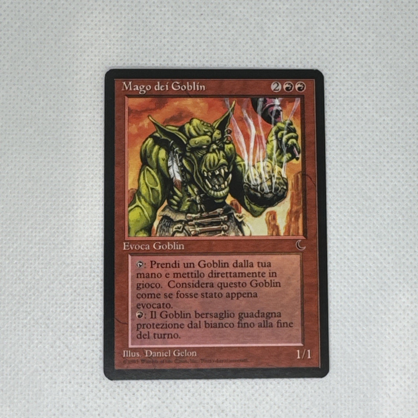 Goblin Wizard MTG The Dark italiano NON GIOCATO