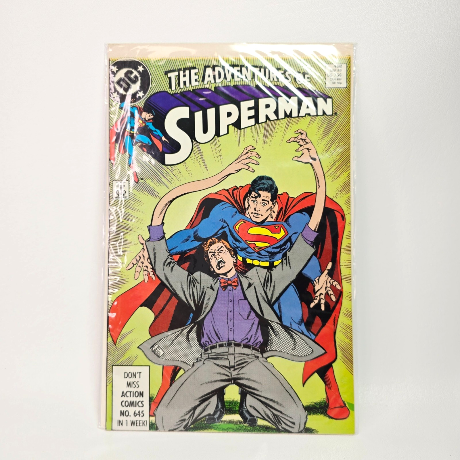 1989 The Adventures of Superman #458 September DC Comic