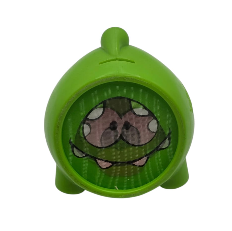 Figura giocattolo Cut The Rope dondolo olografico Om Nom Green Burger King