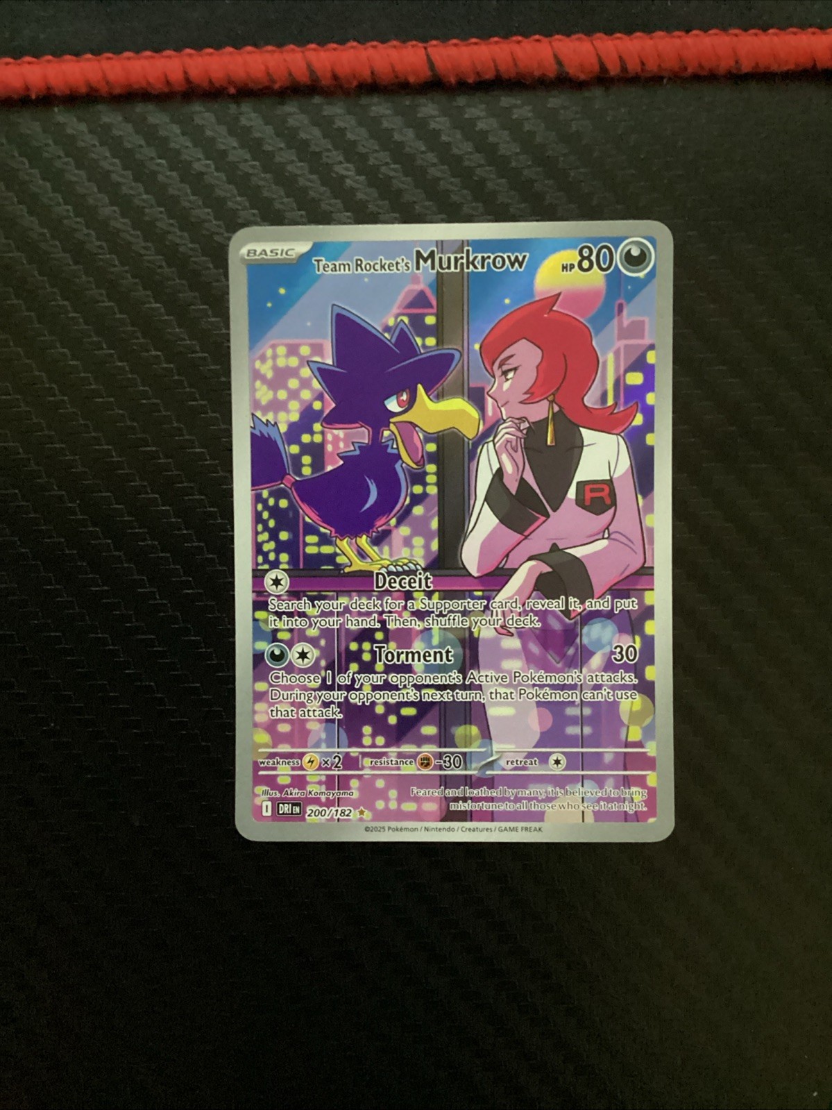 Team Rocket's Murkrow SV10: Destined Rivals 200/182 NM