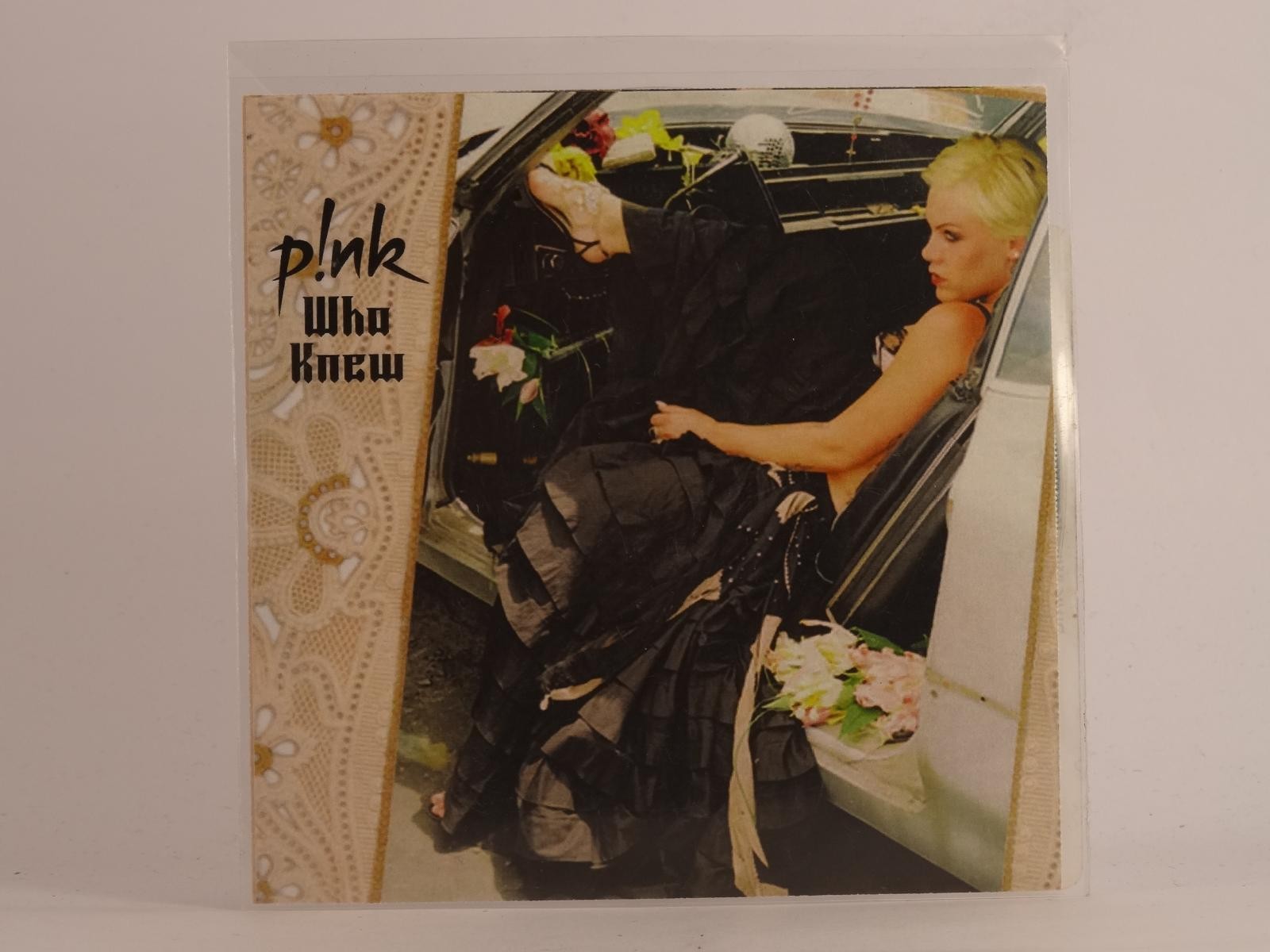 PINK WHO KNEW (E72) 1 Track Promo CD Single including Picture Sleeve LA FACE REC