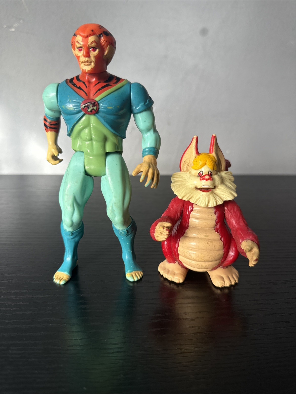 Vintage Thundercats LJN action figures Tygra And Snarf Worn See Pics/desc