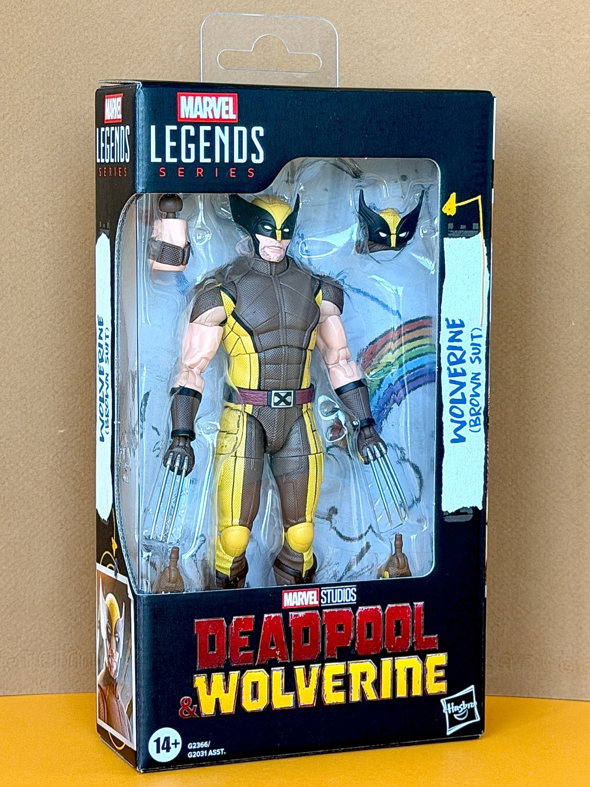 Tuta marrone 2026 Deadpool & Wolverine Marvel Legends WOLVERINE 6" AF NUOVA! Sigillato❗
