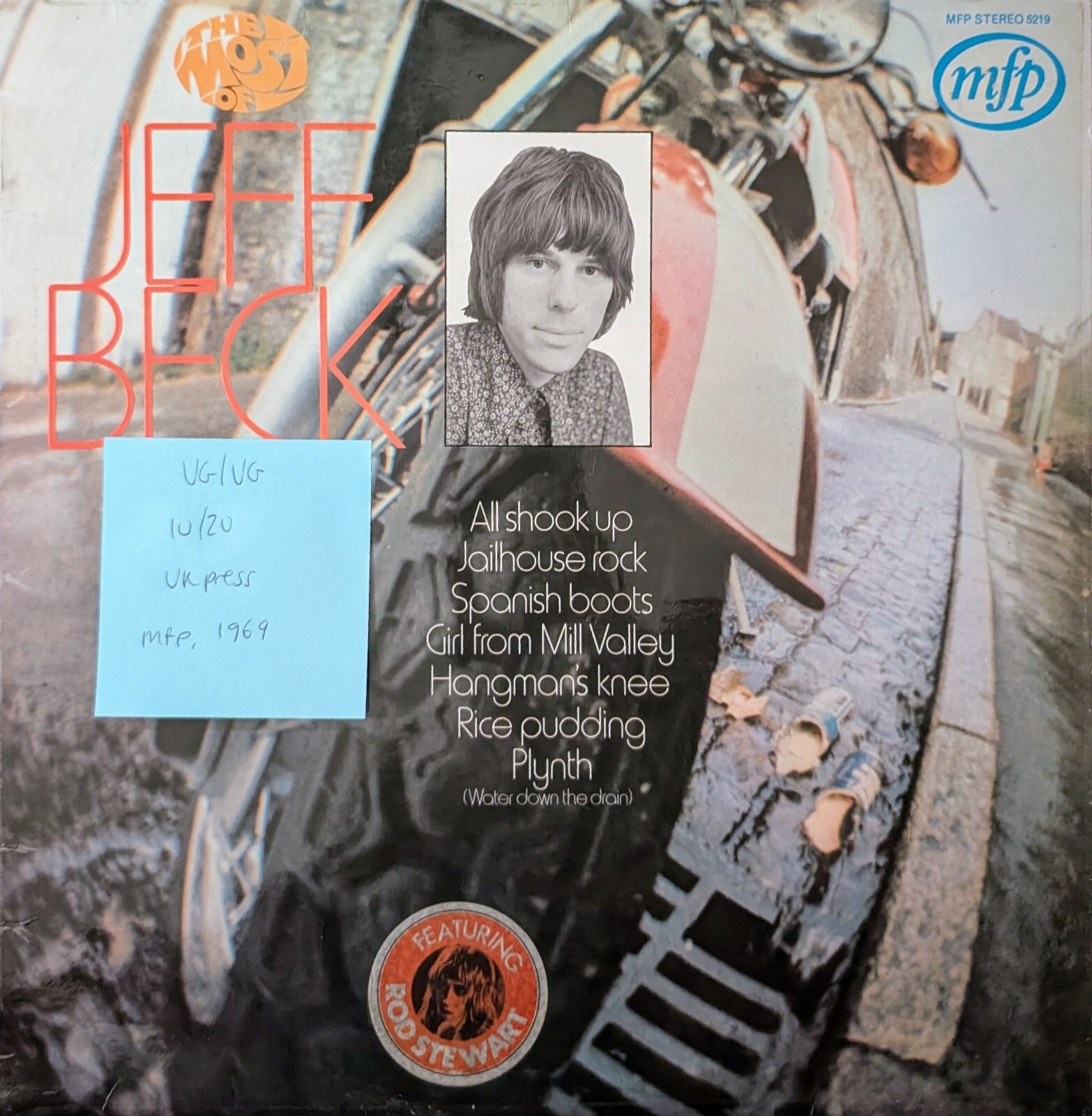Jeff Beck The Most Of Jeff Beck Vinyl Record VG/VG MFP 5219 1969