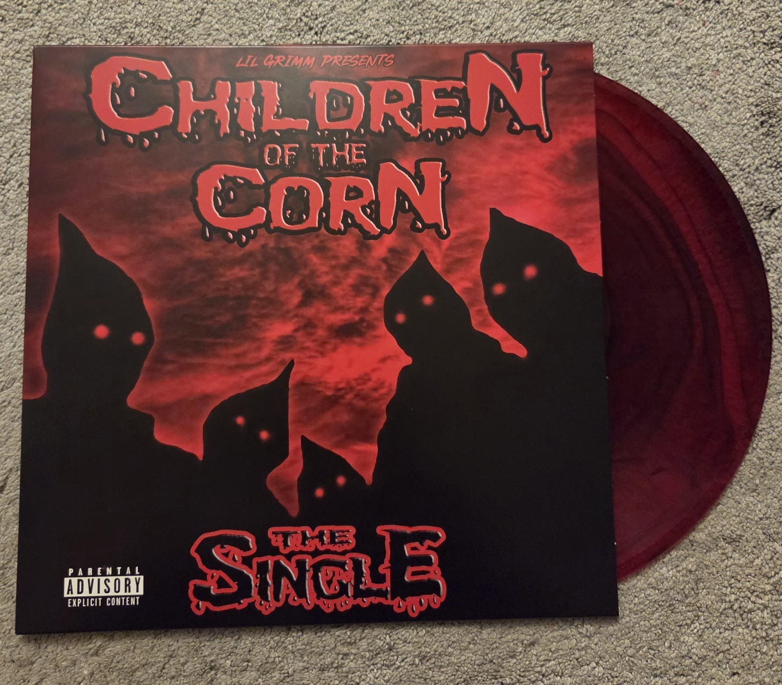 Lil Grimm Presents Children Of The Corn Red Smoke Mega Rare The Single Vinyl