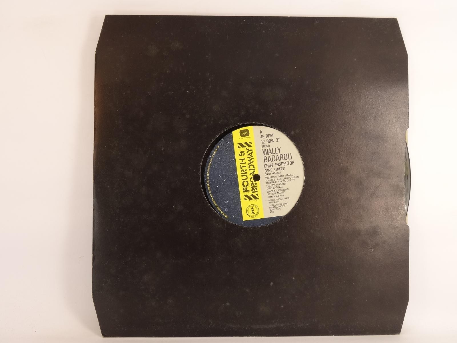 WALLY BADAROU CHIEF INSPECTOR (249) 2 Track 12" Single plus Company Sleeve FOURT