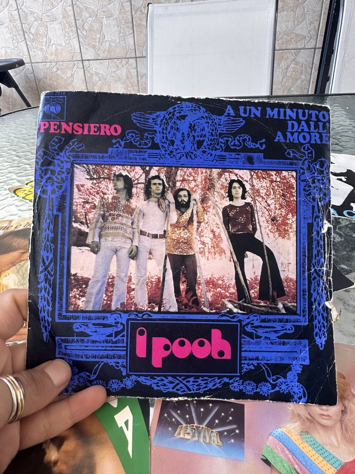 I Pooh - Pensiero / A un minuto dall’amore 7" Vinile Singolo 45 Giri Pop